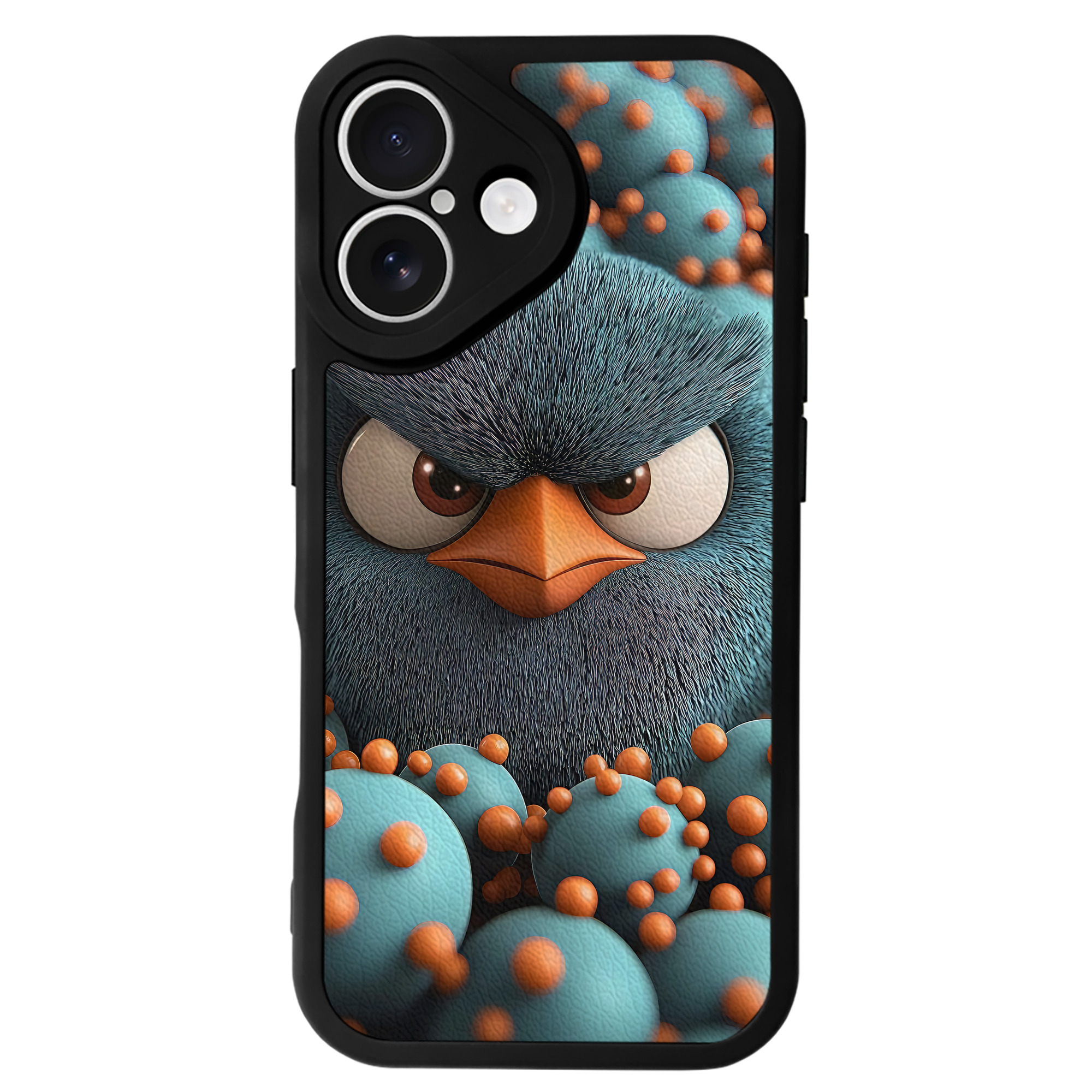 （画像用） Angry Birds アングリーバード 【iPhone 16シリーズ対応】シリコンスマホケース（レザー調） 材質：シリコン